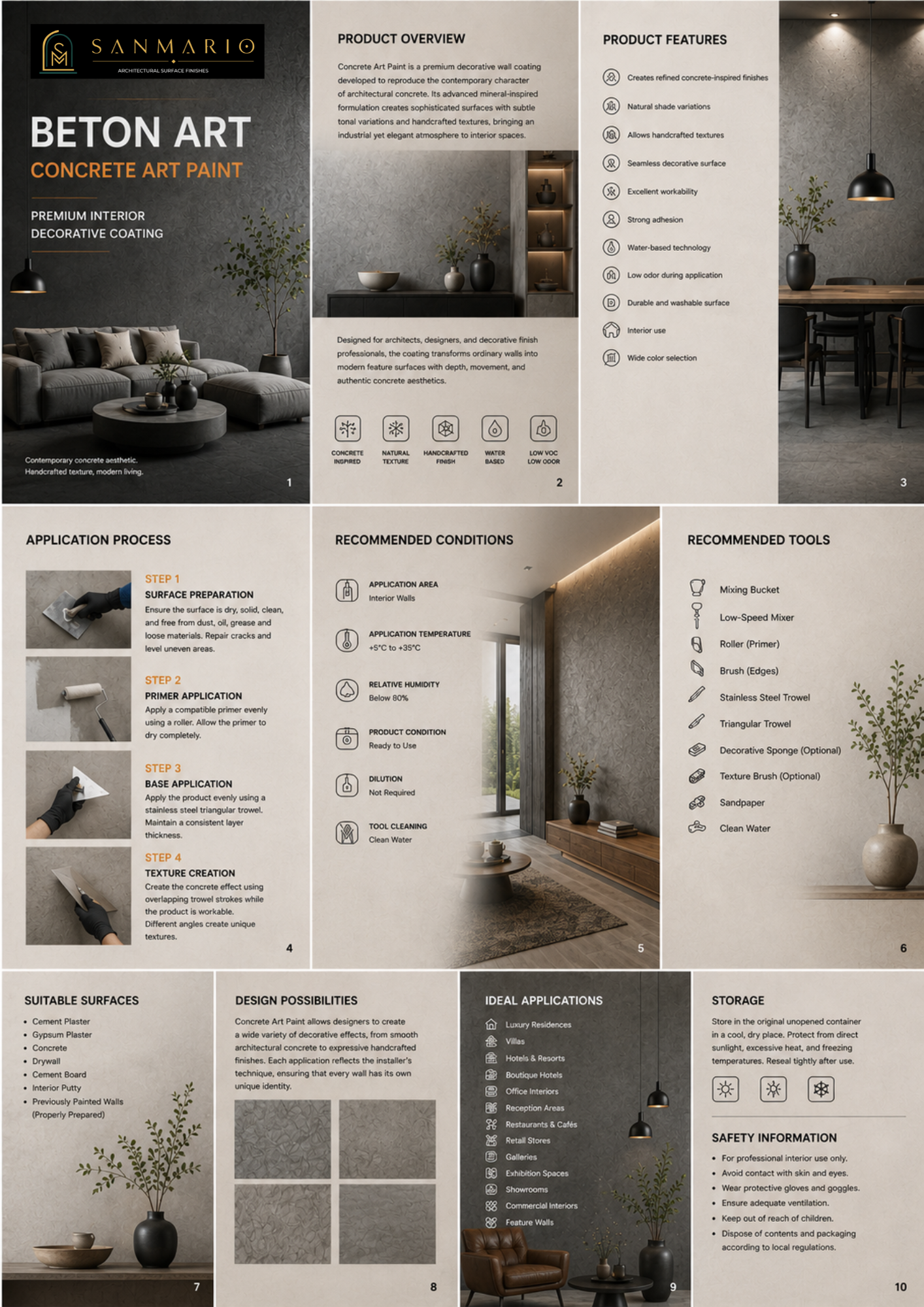 Beton Art decorative paint