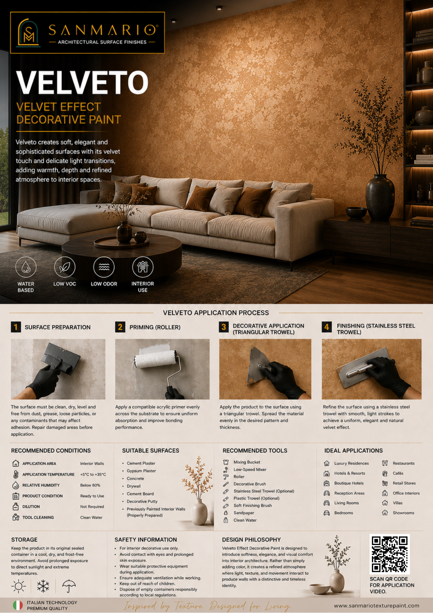 Velveto decorative paint